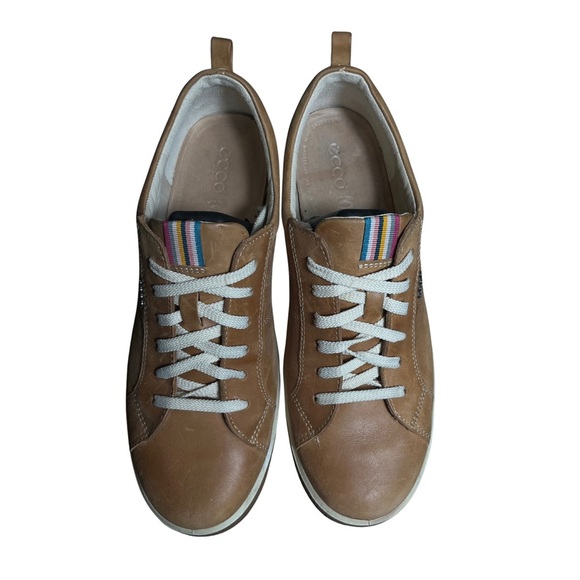 Ecco Brown Sneakers with White Laces - Picture 7 of 9
